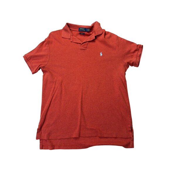 Polo Ralph Lauren Mens Custom Fit Red Short Sleeve Polo Shirt M - Picture 1 of 5